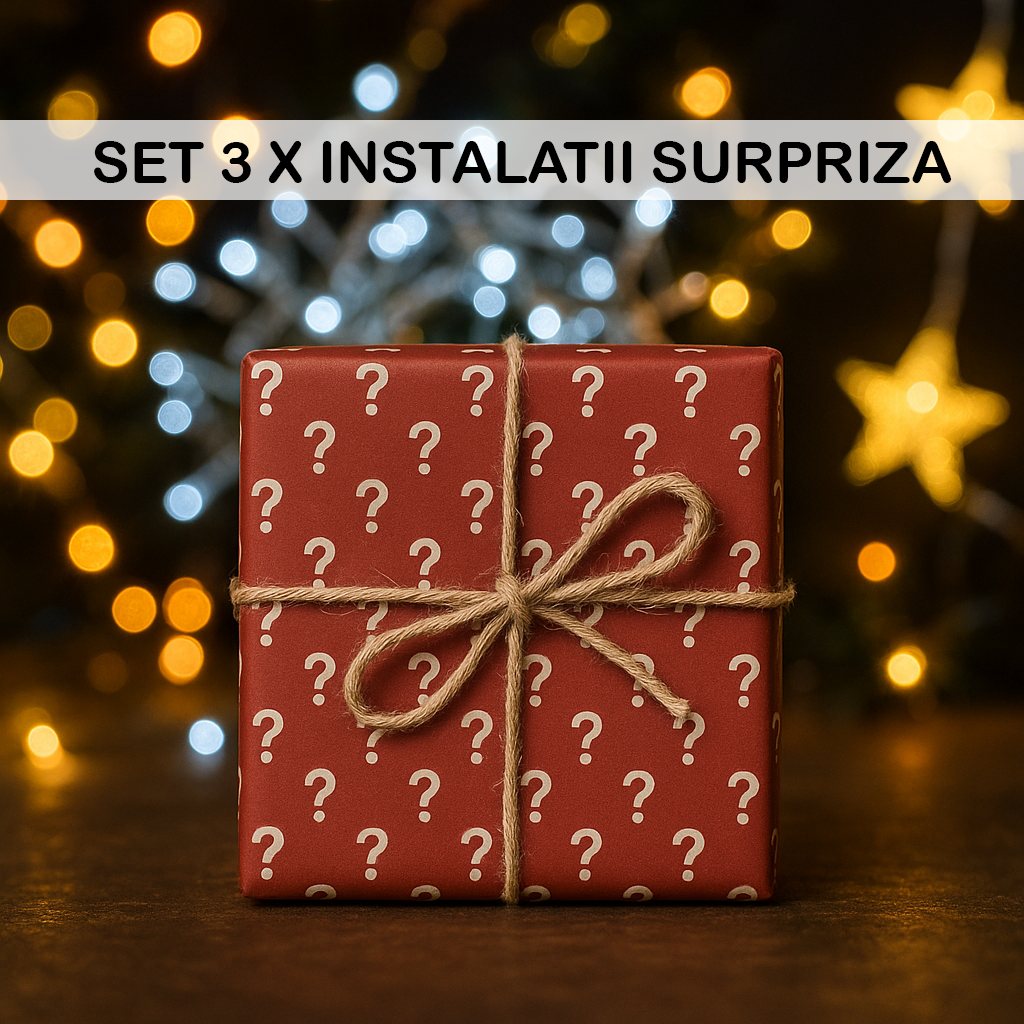 Set 3 x Instalatii Craciun SURPRIZA